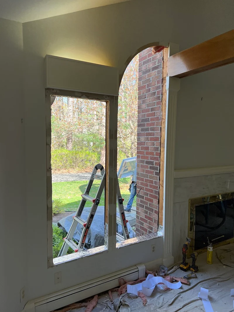 Preparing for window installation